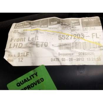 Recambio de guarnecido puerta delantera izquierda para bmw x5 (e70) xdrive 30 d referencia OEM IAM 5527203FL  