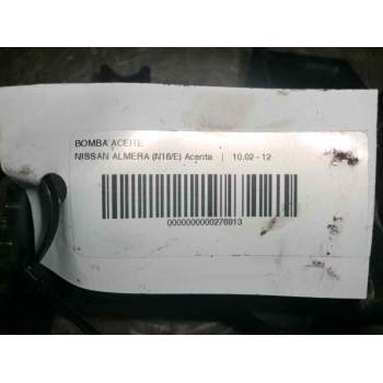 Recambio de bomba aceite para nissan almera (n16/e) acenta referencia OEM IAM 1501000Q0D  