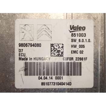 Recambio de modulo electronico para citroën c4 picasso ii 2.0 bluehdi 150 referencia OEM IAM 9806794080  
