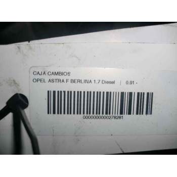 Recambio de caja cambios para opel astra f berlina 1.7 diesel referencia OEM IAM F13  