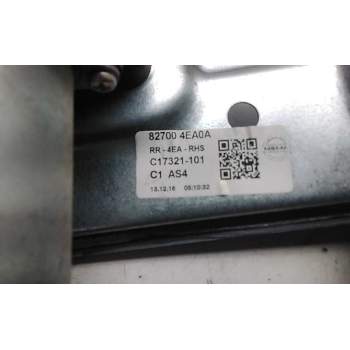 Recambio de elevalunas trasero derecho para nissan qashqai (j11) acenta referencia OEM IAM 827004EA0A  