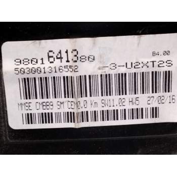 Recambio de cuadro instrumentos para peugeot partner tepee 1.6 bluehdi 100 referencia OEM IAM 9801641380  