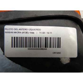 Recambio de piloto delantero izquierdo para nissan micra (k12e) visia referencia OEM IAM 26135AX600  