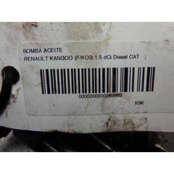 Recambio de bomba aceite para renault kangoo (f/kc0) 1.5 dci diesel cat referencia OEM IAM   