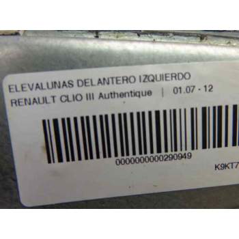 Recambio de elevalunas delantero izquierdo para renault clio iii 1.5 dci diesel cat referencia OEM IAM   