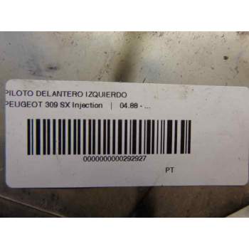Recambio de piloto delantero izquierdo para peugeot 309 sx injection referencia OEM IAM 630182  