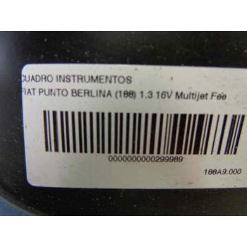 Recambio de cuadro instrumentos para fiat punto berlina (188) 1.3 16v multijet feel referencia OEM IAM 0051703281  