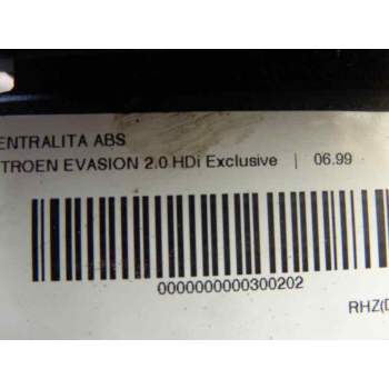 Recambio de centralita abs para citroën evasion 2.0 hdi exclusive referencia OEM IAM   
