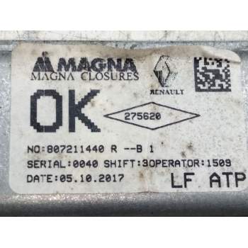 Recambio de elevalunas delantero izquierdo para dacia logan mcv ii stepway referencia OEM IAM 807211440R  