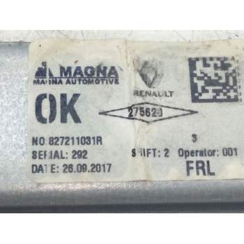 Recambio de elevalunas trasero izquierdo para dacia logan mcv ii stepway referencia OEM IAM 827211031R  