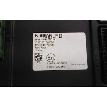 Recambio de centralita bsi para nissan qashqai (j11) acenta referencia OEM IAM 284B14CB5D  