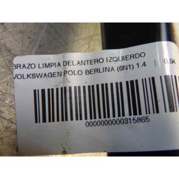 Recambio de brazo limpia delantero izquierdo para volkswagen polo berlina (6n1) básico referencia OEM IAM 6N1955409  