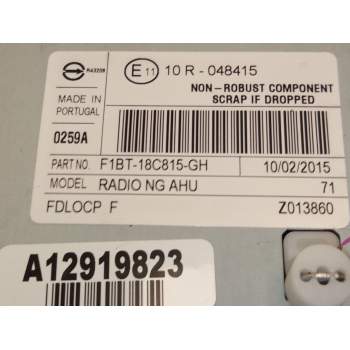 Recambio de sistema audio / radio cd para ford focus iii 1.0 ecoboost referencia OEM IAM F1BT18C815  