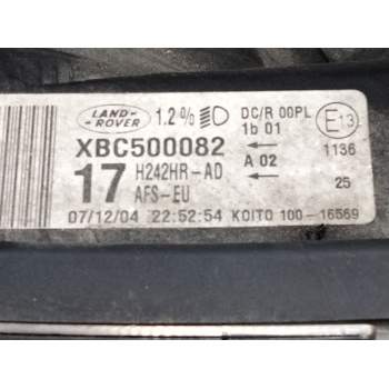 Recambio de faro derecho para land rover discovery iii (l319) 2.7 td 4x4 referencia OEM IAM XBC500082  