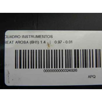 Recambio de cuadro instrumentos para seat arosa (6h1) 1.4 referencia OEM IAM   