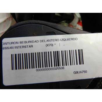 Recambio de cinturon seguridad delantero izquierdo para nissan interstar (x70) 2.5 dci diesel cat referencia OEM IAM   
