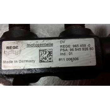 Recambio de rampa inyectora para citroën berlingo hdi 90 600 niv.b kasten referencia OEM IAM 9654592680  