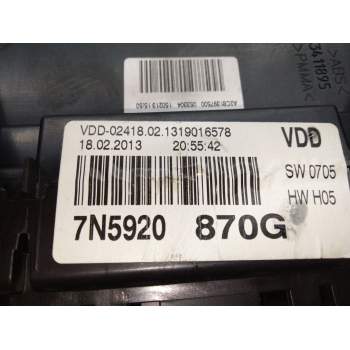 Recambio de cuadro instrumentos para seat alhambra (710, 711) 2.0 tdi referencia OEM IAM 7N5920870  