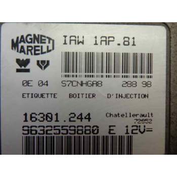 Recambio de centralita motor uce para peugeot 206 berlina xt referencia OEM IAM 9632559880E IAW1AP81 16301244