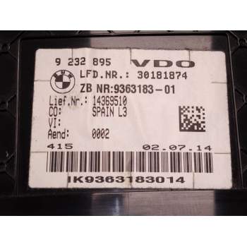 Recambio de cuadro instrumentos para bmw 3 touring (f31) 318 d referencia OEM IAM 9232895  