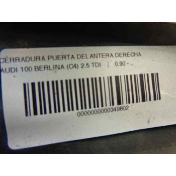 Recambio de cerradura puerta delantera derecha para audi 100 berlina (c4) 2.5 tdi referencia OEM IAM   