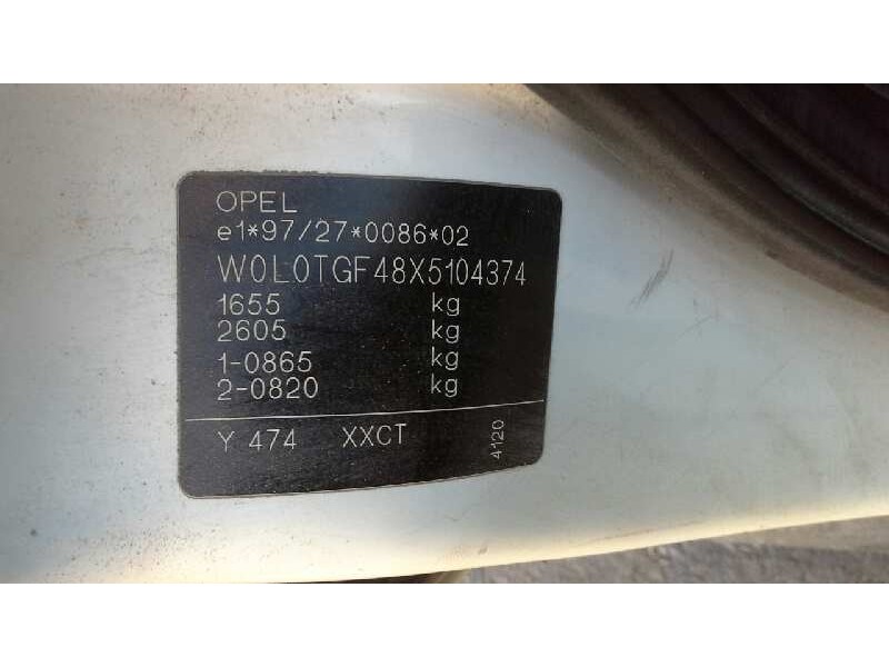 opel astra g berlina del año 1999