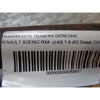 Recambio de transmision trasera derecha para renault scenic rx4 (ja0) 1.9 dci diesel cat referencia OEM IAM   