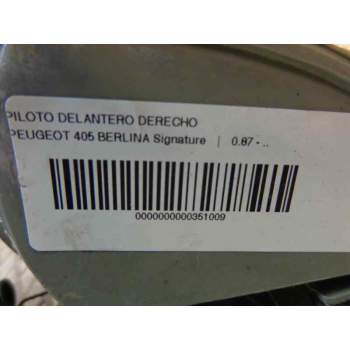 Recambio de piloto delantero derecho para peugeot 405 berlina signature referencia OEM IAM 630195  