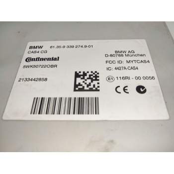Recambio de centralita inmovilizador para bmw serie 5 lim. (f10) 520d referencia OEM IAM 61359339274  