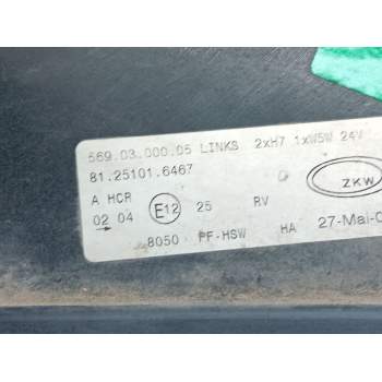 Recambio de faro izquierdo para man tgl 12.210 tgl 12.210 4x2bb referencia OEM IAM 81251016467  