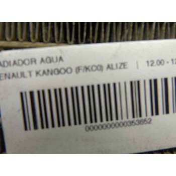 Recambio de radiador agua para renault kangoo (f/kc0) 1.9 dti diesel referencia OEM IAM   