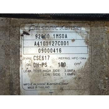 Recambio de compresor aire acondicionado para infiniti ex 30d referencia OEM IAM A4101127C001  