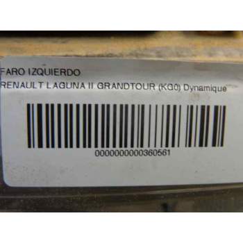 Recambio de faro izquierdo para renault laguna ii grandtour (kg0) dynamique referencia OEM IAM 7701048927  