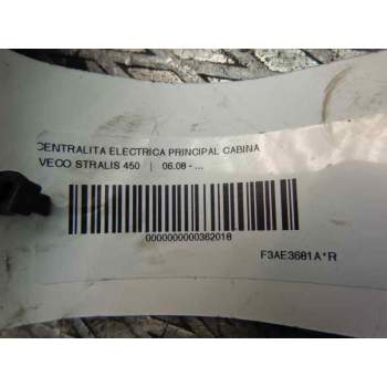 Recambio de centralita electrica principal cabina para iveco stralis 450 referencia OEM IAM   