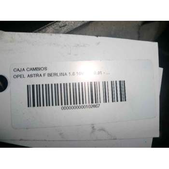Recambio de caja cambios para opel astra f berlina 1.6 16v referencia OEM IAM F17 CAMBIO ASTRA 1.6 16V SIN REF 98-> 90855