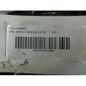 Recambio de caja cambios para opel astra f berlina 1.6 16v referencia OEM IAM   90855