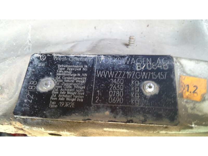 volkswagen golf ii (191/193) del año 1986