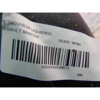 Recambio de retrovisor izquierdo para renault master desde ´98 base, caja cerrada l1h1 rs 3078 referencia OEM IAM   