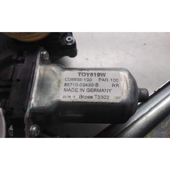 Recambio de elevalunas trasero izquierdo para toyota auris hybrid active referencia OEM IAM 857100245B  