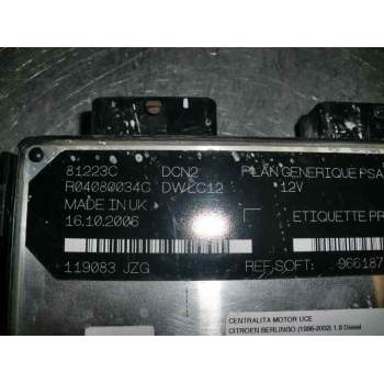 Recambio de centralita motor uce para citroën berlingo 1.9 diesel referencia OEM IAM R04080034C 9650359580 9661879180