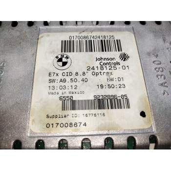 Recambio de pantalla multifuncion para bmw x5 (e70) xdrive 30 d referencia OEM IAM 241812501  