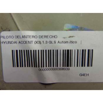 Recambio de piloto delantero derecho para hyundai accent (x3) 1.3 gls automático referencia OEM IAM 9230322020  