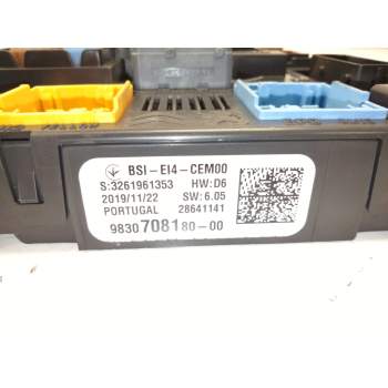 Recambio de caja fusibles para peugeot 2008 i (cu_) 1.2 thp 130 / puretech 130 referencia OEM IAM 9830708180  