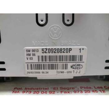 Recambio de cuadro instrumentos para volkswagen fox (5z1) referencia OEM IAM 5Z092820P 1 VOLKSWAGEN 