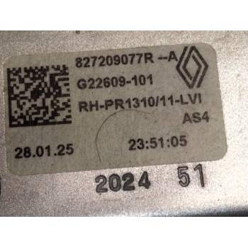 Recambio de elevalunas trasero derecho para dacia bisgster referencia OEM IAM 827209077R  