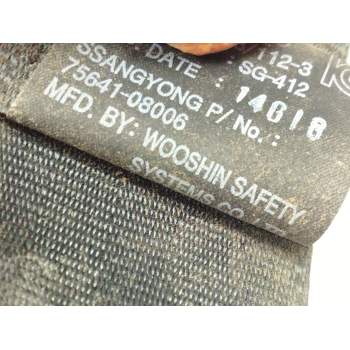 Recambio de cinturon seguridad trasero derecho para ssangyong rexton w / rexton 2.0 xdi referencia OEM IAM 7564108006  