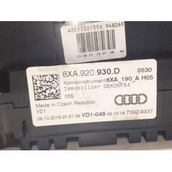 Recambio de cuadro instrumentos para audi a1 (8xk) 1.0 tfsi referencia OEM IAM 8XA920930D  