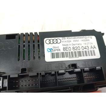 Recambio de mando calefaccion aire acondicionado para audi a4 b6 (8e2) 1.9 tdi referencia OEM IAM 8E0820043aa  