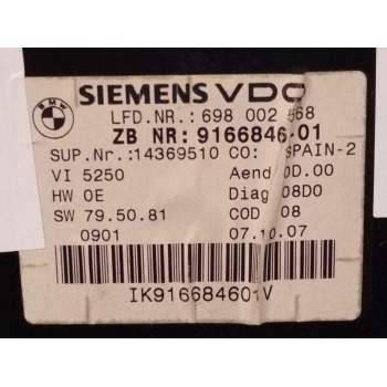Recambio de cuadro instrumentos para bmw 3 (e90) 318 d referencia OEM IAM 9166846  