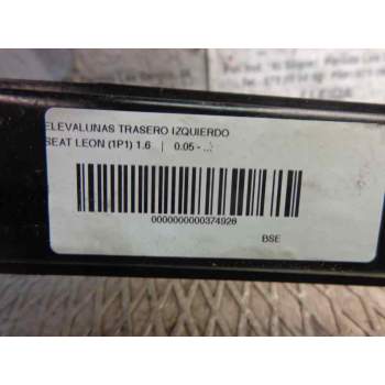 Recambio de elevalunas trasero izquierdo para seat leon (1p1) 1.6 referencia OEM IAM   